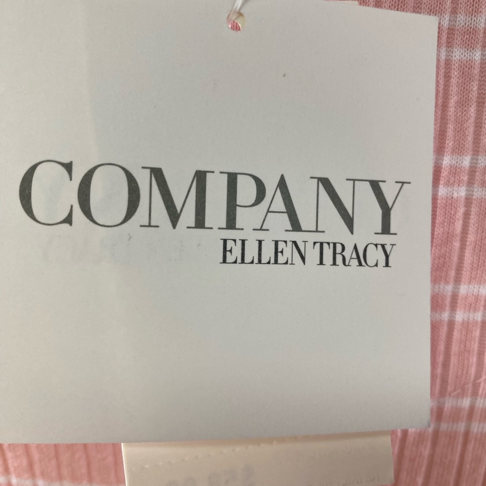 (NWT ellen tracy pink white stripes dress sleeveless size small, size Medium - Picture 5 of 6